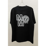 Digital print double yarn combed cotton short-sleeve t-shirt