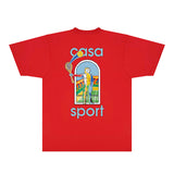 Casablanca T Shirts Fashion Print Street