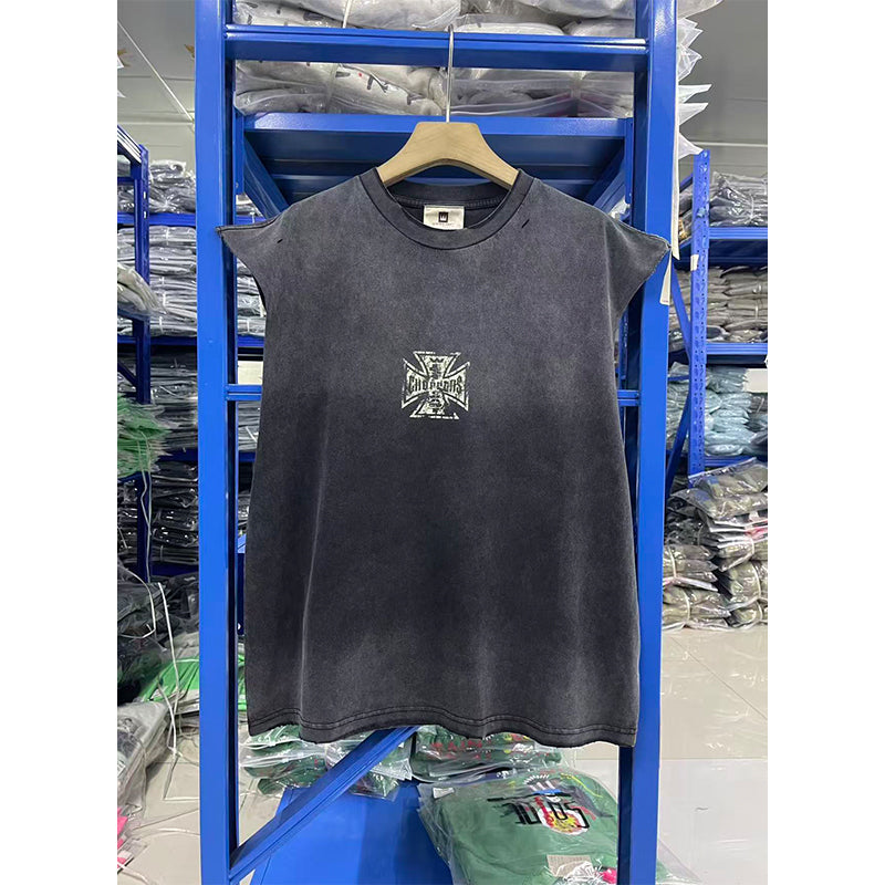 Vintage Wash Sleeveless Tank Top
