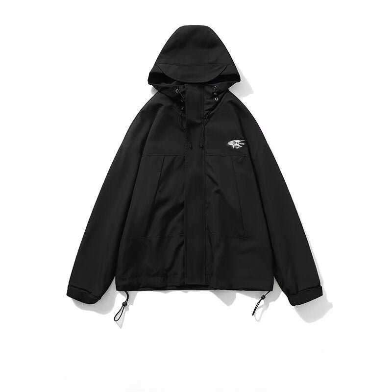 Unisex Baseball Jersey Spring and Autumn Loose Love Waterproof Tooling Jacket