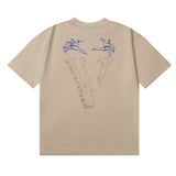 Vlone T Shirt Spring Summer Crew Neck Pullover Short Sleeve
