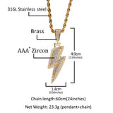 Jewelry 'Lightning ' Necklace lightning rapper Spectrum