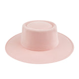 Walter White Fedora Flat Top Hat Fashion Knight Dome Woolen Hat Autumn and Winter Fur Felt Hat