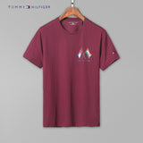 Tommy T Shirts Tommy Men's Short-Sleeved Cotton round Neck T-shirt