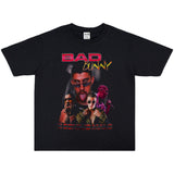 Rock Star T Shirt Singer Bad Rabbit Printed T-shirt Short Sleeve Men and Women Loose Cotton