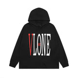 Vlone Hoodie Dragon Big V Letter Hooded Sweater