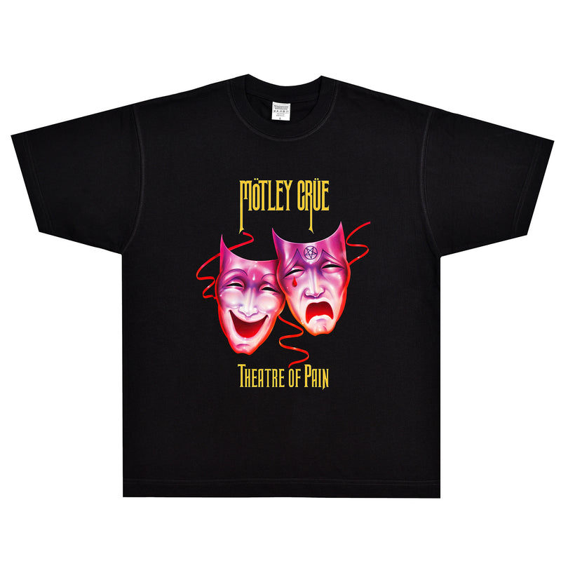 Rock Star T Shirt Mötley Crüe Theatre of Pain T-shirt Rock Band American Style Loose Short Sleeve