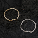 Zircon necklace round