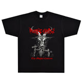 Rock Star T Shirt Rotting Christ T-shirt Rock Band American Retro Loose Vintage Short Sleeve