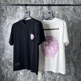CHH Chrome Heart T Shirts Chrome Hearts Pink Sanskrit Short Sleeve T-Shirt