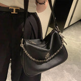 Chh Chrome Heart Leather Bag Cowhide Ladies