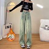 Unisex Jeans Autumn/Winter Design Straight Pants