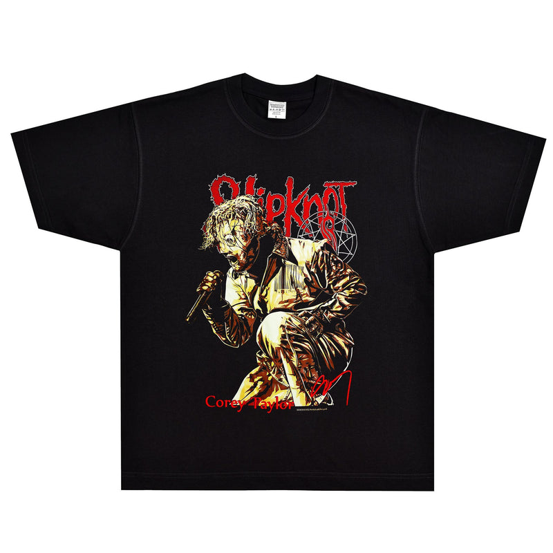 Rock Star T Shirt Slipknot Corey Taylor T-shirt Band Street Vintage Short Sleeve