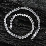 Zircon necklace square zircon necklace