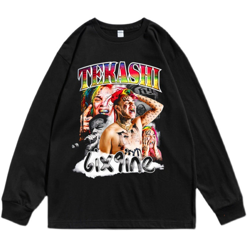 Rock Star T Shirt Long Sleeve T-shirt Street
