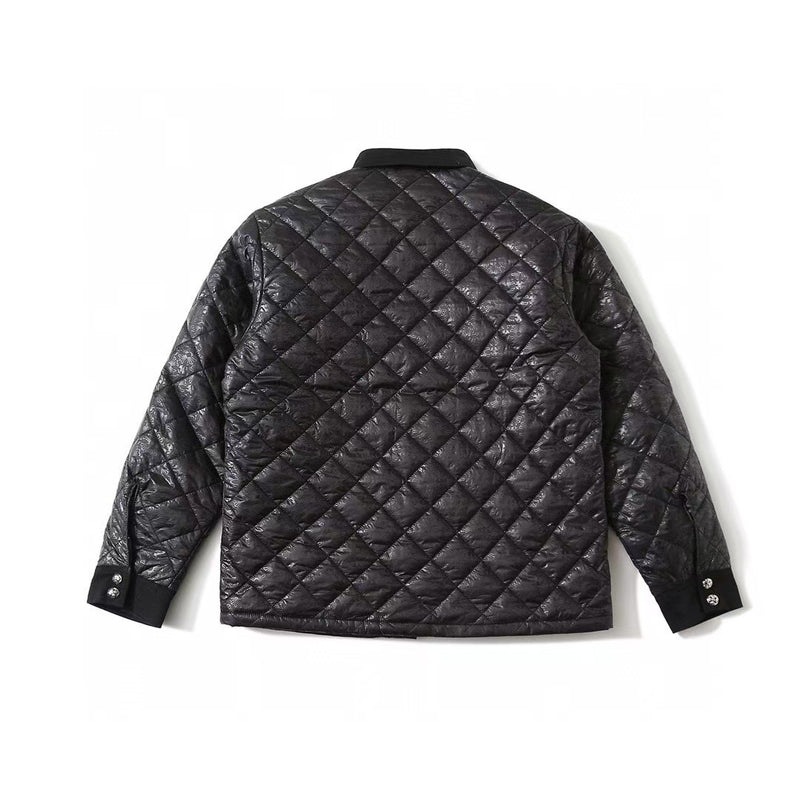 CHH Chrome Heart Coat ch Home Crowe Autumn Winter Red Lips Padded Cotton Vintage