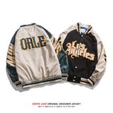 Men's Baseball Jacket Men's Vintage Spring and Autumn Wide Jacket