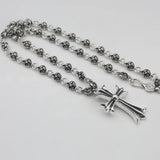 Chrome Heart Necklace Round Bead Splicing Necklace
