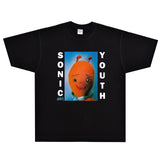 Rock Star T Shirt Sonic Youth Dirty T-shirt Audio Youth Band Rock Cartoon Loose Retro Short Sleeve