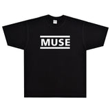 Rock Star T Shirt Muse Band Logo T-shirt Rock Band American Street Loose Printed Short Sleeve