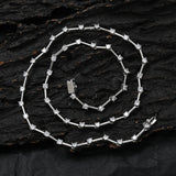 Zircon necklace strip spacer necklace