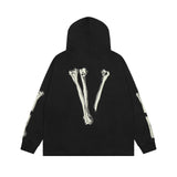 Vlone Hoodie Autumn and Winter Skull Big V Letter