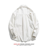 Men Long-Sleeve Shirt Spring Long Sleeve Tooling Men Loose Trendy Spring and Autumn Leisure Shirt Coat