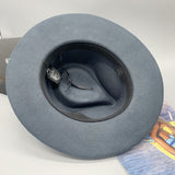 Walter White Fedora Wool Felt Hats Monochrome Embroidered Jazz Top Hat Denim