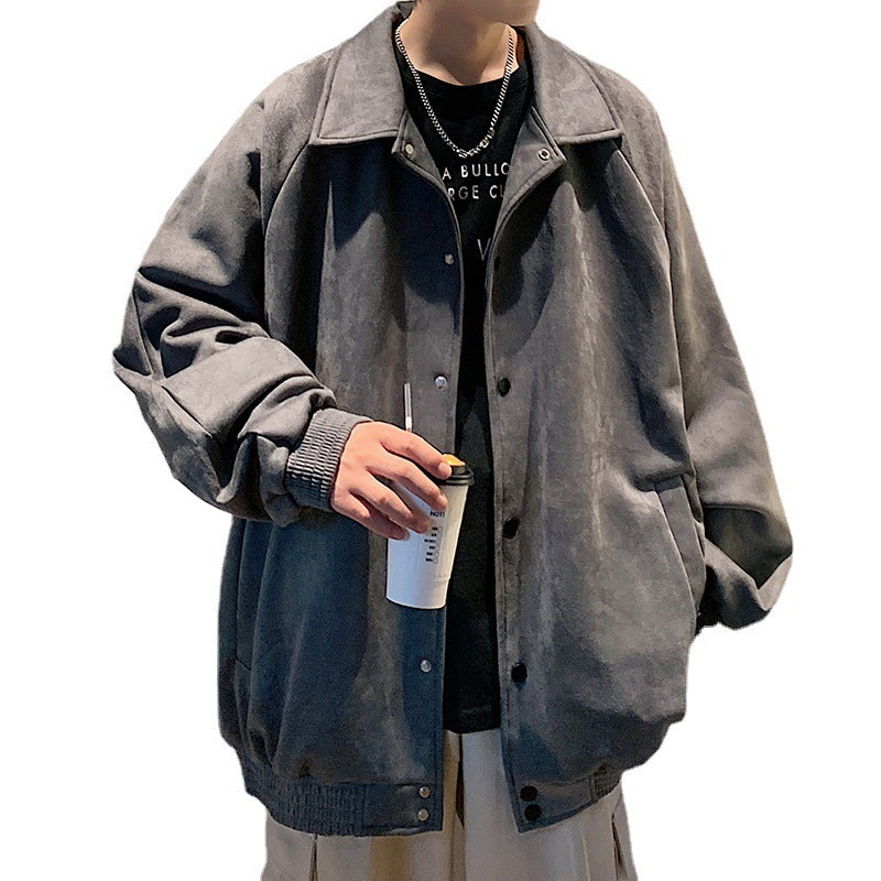 Nasa Jacket Jacket Men's Spring and Autumn Fashion Brand Loose Pu Handsome Boys