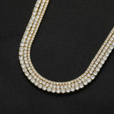 Zircon necklace snap button zircon tennis chain