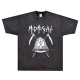 Rock Star T Shirt Midnight Farewell to Hell T-shirt Rock Band Retro Loose Vintage Short Sleeve