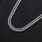 Zircon necklace full zirconium tennis necklace