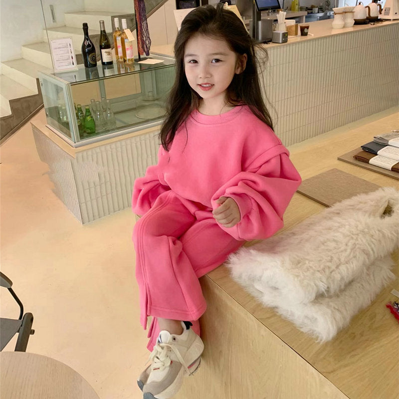 Girl Jacket Sweater Suit