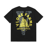 Vlone T Shirt Spring Summer Crew Neck Pullover Short Sleeve