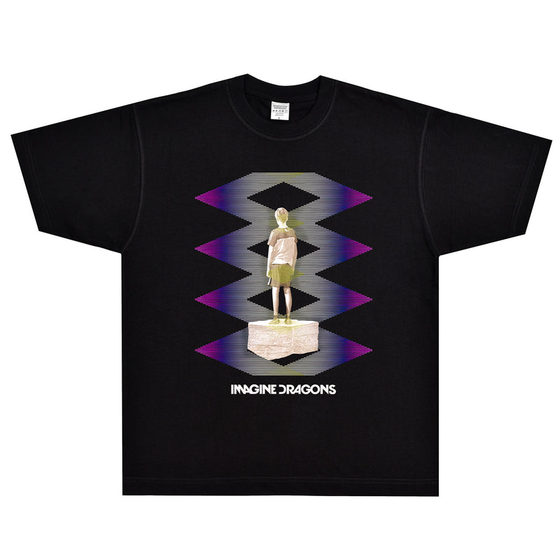 Rock Star T Shirt T-shirt Menglong Band Rock American Retro Loose Printed Short Sleeve