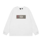 Vlone Sweatshirts Fall/Winter Dollar Big V Letter Crew Neck