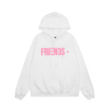 Vlone Hoodie autumn and winter pink big V letter pullover