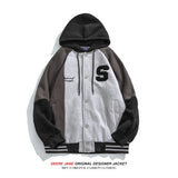 Men's Baseball Jacket Spring Stitching Men's Loose Casual Cardigan Sweater Jacket Jacket