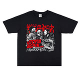 Rock Star T Shirt Printed Short Sleeve Loose T-shirt