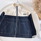 Boy Jacket Boys' Coat Spring and Autumn Korean Style Casual Handsome Children Sports