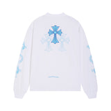 Chh Chrome Heart Long Sleeve Shirt Unisex Fashion Loose Long Sleeve Shirt