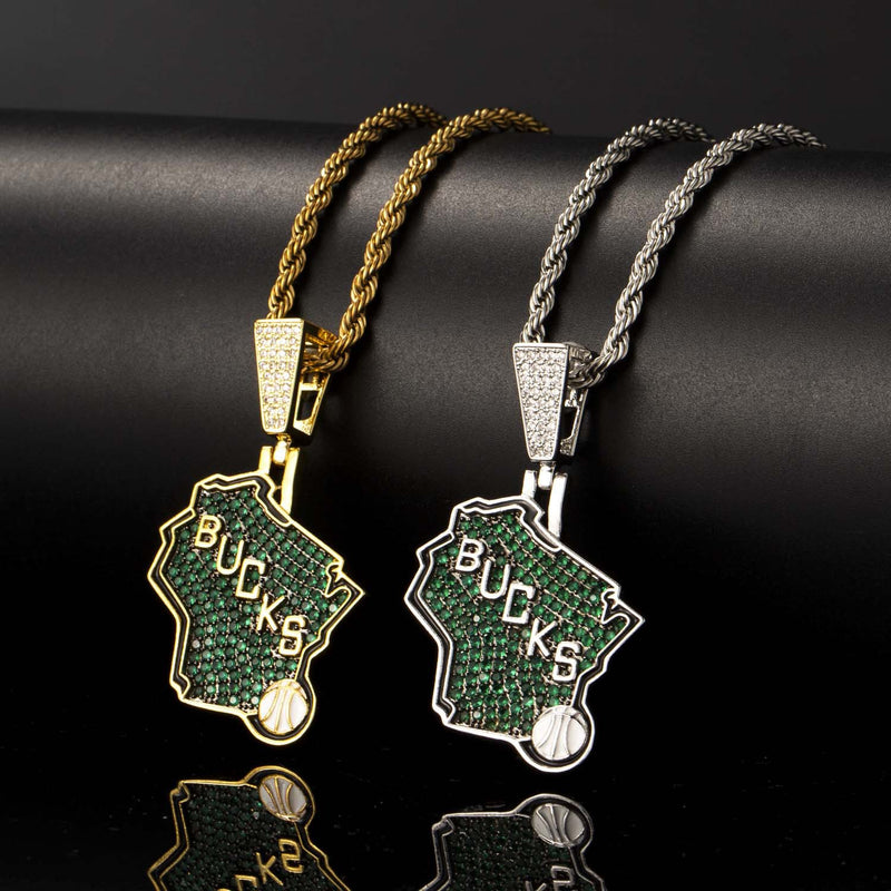 NBA Team Pendants Bucks Team Pendant Men