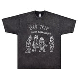 Rock Star T Shirt Sunset Speed Band T-shirt Rock American Small Neckline Cartoon Dizzy Street Loose Printed Trendy Men's Short Sleeve
