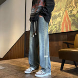 Unisex Jeans with Stripes
