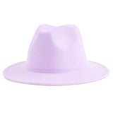 Walter White Fedora Jazz Top Hat Vintage Woolen Hat Embroidered Logo Felt Hat