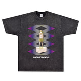Rock Star T Shirt T-shirt Menglong Band Rock American Retro Loose Printed Short Sleeve