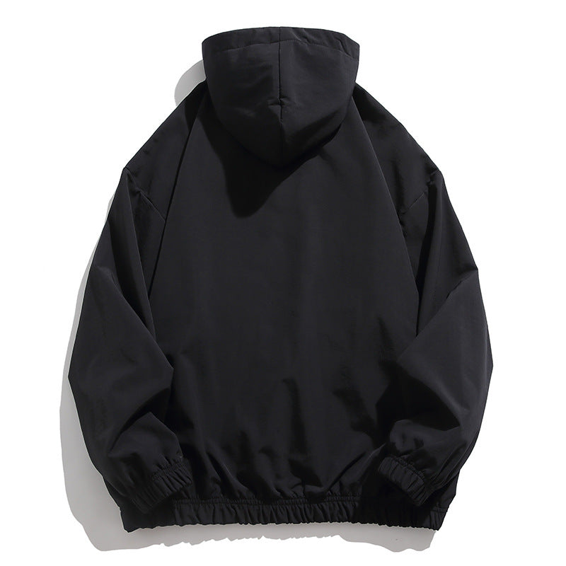 Nasa Jacket Solid Color Hoodie Workwear Jacket Men's Fashion Brand Loose Casual