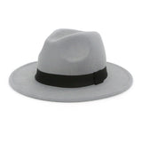 Walter White Fedora Fedora Hat Autumn and Winter Broad-Brimmed Hat Fashion Woolen Hat Men's and Women's Cashmere Felt Cap