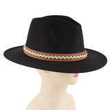 Walter White Fedora Men's and Women's Autumn and Winter Felt Hat Fur Felt Hat British Fashion Casual