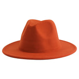 Walter White Fedora Jazz Top Hat Vintage Woolen Hat Embroidered Logo Felt Hat